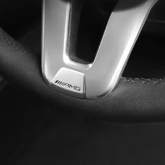 ABS Car Steering Wheel Emblem Sticker Interior Badge Decoration for Mercedes Benz W205 W168 W108 AMG W176 W204 W212 GLC CLA GLA