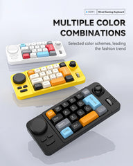 Hot Swap Wired Mechanical Keyboard with Volume Scroll Jostic 19Keys Programmer Keypad for Computer Laptop