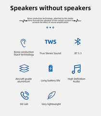 Black technology bone conduction speaker is coming. Sound is produced through different media. Small but with large volume.