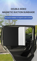 2Pcs Car Side Window Sun Shade Magnet Privacy Curtains UV Reflection Anti Glare UV Block Sunshade for Front/Back Window