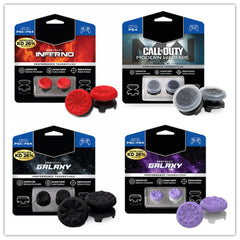 غطاء جديد من قطعتين من Freek Galaxy Performance Thumb Grip Caps من السيليكون لعصا التحكم التناظرية PS5 Dualsenese PS4Controller غطاء سيليكون