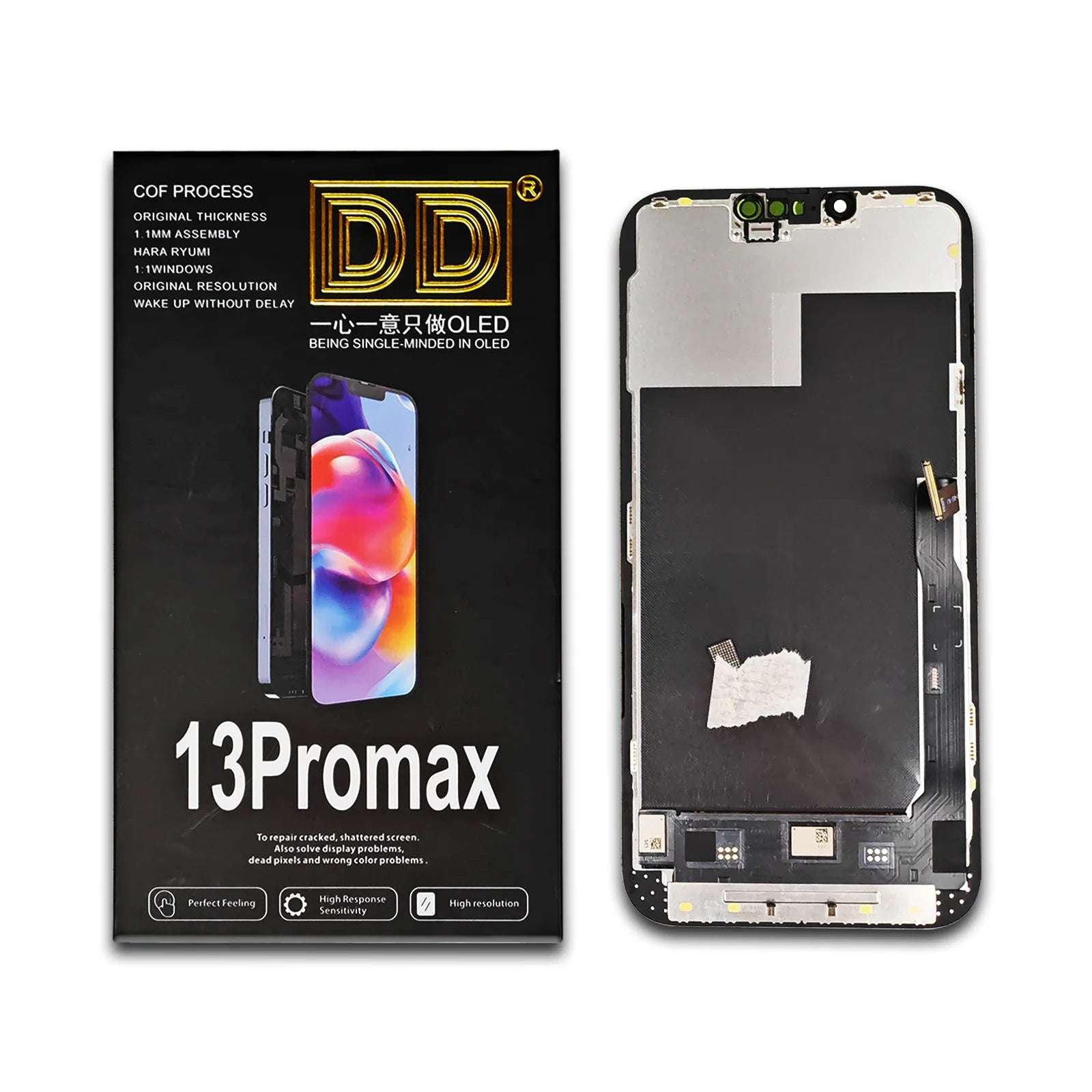 DD 16PM OLED Display For iPhone 13 13Pro 13Promax LCD Display Touch Screen Digitizer For XS MAX 14 14Plus 14Pro 15 16E Soft/Hard