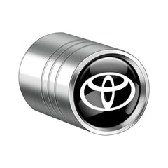 4Pcs Car Styling 3D Metal Wheel Tire Valve Caps Rim Accessories For Toyota RAV4 C-HR Camry Yaris Prius TRD GR Highlander Crown