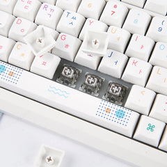 أغطية مفاتيح كورية من مادة PBT مكونة من 127 مفتاحًا، بتصميم نيون، XDA Profile، للوحة مفاتيح الألعاب الميكانيكية RGB، لمفتاح Cherry MX