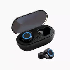 سماعات أذن لاسلكية Y50 TWS Fone Bluetooth مع تحكم باللمس وسماعة رأس لاسلكية مزودة بميكروفون وسماعات أذن بلوتوث