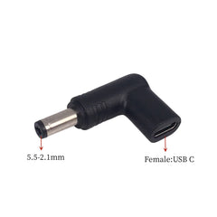 USB C PD to DC Power Connector Universal 5V 9V 12V 15V 19V TypeC to DC Jack Plug Charge Adapter Converter for Router Tablet Fan