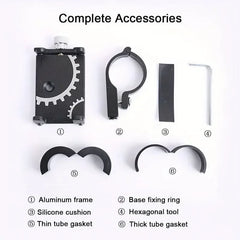 Bicycle Universal Phone Holder Mount Mobile Cell GPS Metal Riding MTB Motorcycle Stand Bracket Bike Moto Handlebar Antislip Clip