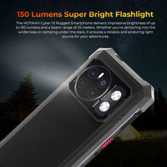 [World Premiere] HOTWAV Cyber 13 Rugged Phone 150LM Flashlight 8GB 128GB Smartphone 6.6'' HD+ 10800mAh 64MP Android 14 Cellphone