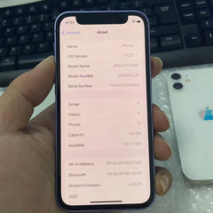 هاتف Apple iPhone 12 mini الأصلي غير مقفل بذاكرة وصول عشوائي (ROM) سعة 64/128/256 جيجابايت وشاشة 5.4 بوصة وتقنية 5G وخاصية التعرف على الوجه، جديد بنسبة 97%