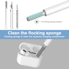 3 in 1 Sliding Cleaning Pen for  Earphones Brush for Airpods 3 Pro Series Case Headsets Cleaners Earbuds Cleaning Tools