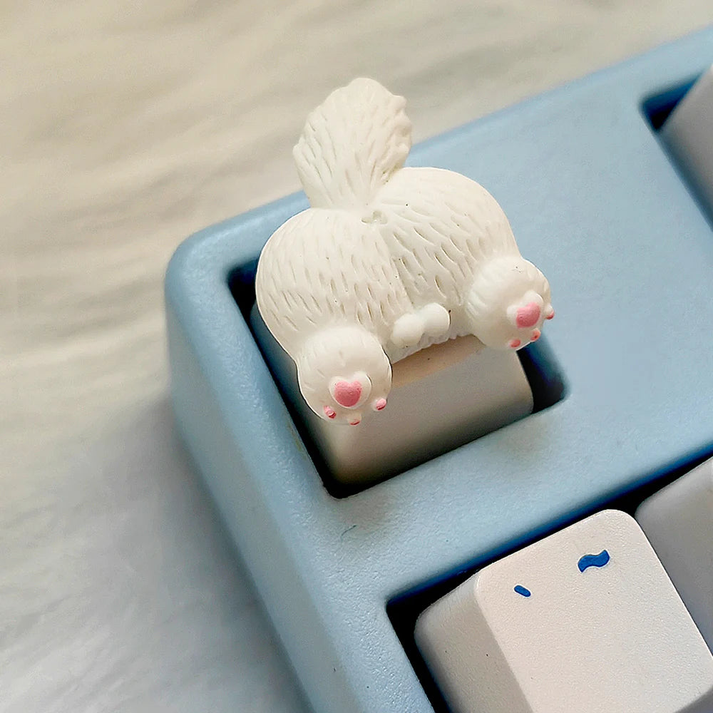 Corgi Hip Personalized Key Cap Cross Shaft Mechanical Keyboard Special ESC 3D Cute Dog Butt Replacement Decoration
