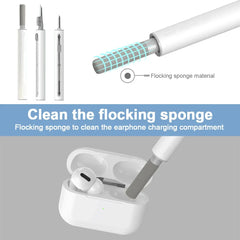 3 in 1 Sliding Cleaning Pen for  Earphones Brush for Airpods 3 Pro Series Case Headsets Cleaners Earbuds Cleaning Tools