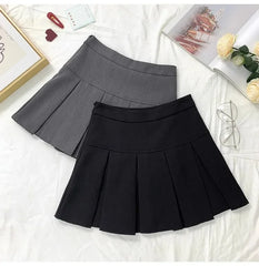 Grey High-waisted Mini Dress For Women Slimming Versatile Anti-exposure A- line Skirt Design Sensibility Spring Autumn 2024 New