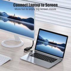 محول VGA متوافق مع HDMI بدقة 1080 بكسل من SAMZHE مع كابل صوت وفيديو مزود بمصدر طاقة ومخرج صوت للشاشة PS3 PS4 XBOX