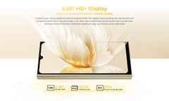 【العرض الأول عالميًا】هاتف Oukitel C61 Pro الذكي بشاشة 6.88 بوصة عالية الدقة + 90 هرتز وذاكرة 8 جيجابايت وذاكرة 256 جيجابايت ونظام تشغيل أندرويد 15 NFC وكاميرا 13 ميجابكسل وبطارية 5150 مللي أمبير في الساعة