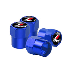 4PCS Car Badge Wheel Tires Valve Caps Metal Tyre Dust Covers For Toyota Fortuner Chr Verso Prius Hiace Trd Yaris Corolla Camry