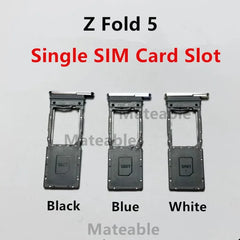Fold5 SIM Card Slots For Samsung Galaxy Z Fold 5 5G F946 SIM Tray Adapters Socket Holder Replace Phone Housing Repair Parts