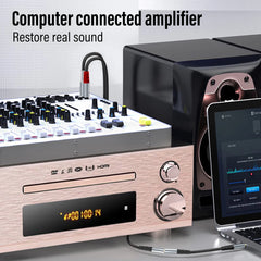 كابل ستيريو 3.5 RCA Y محول مقبس AUX أنثى 2RCA ذكر إلى 3.5 مم سلك صوت للكمبيوتر MP3 الهاتف مكبر الصوت المسرح المنزلي DVD