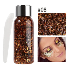 Eye Glitter Nail Hair Body Face Gel Art Waterproof High Gloss Glitter Body Multifunctional Makeup Decoration Party Festival