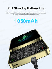 SERVO R18 PRO Side Slider Mobile Phone 2.4" Rotate Display Dual SIM Standby Magic Voice Flashlight 2G GSM Card Button Cellphones