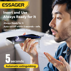 Essager TypeC Mini Cigarette Lighter Tungsten Wire Blowing Safety and Energy Saving Without Charging Can Be Carried On The Plane