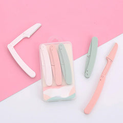 3Pcs Eyebrow Trimmer Facial Epilators for Women Pocketknife Eyebrow Profiler Hair Remover for Ladies Face Eyebrow Shape Shaver