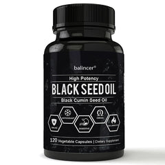 Balincer Premium Black Seed Oil 120 Capsules - Support Overall Health | Immune System Support - |Non-GMO, Gluten-Free Supplement