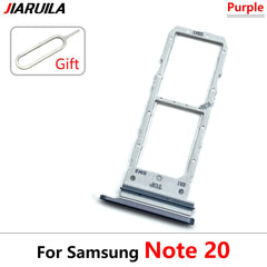 حامل بطاقة SIM جديد مع درج شريحة ومقبس محول لهاتف Samsung Note 20 / S20 Ultra المحمول مع بطاقة SIM مزدوجة