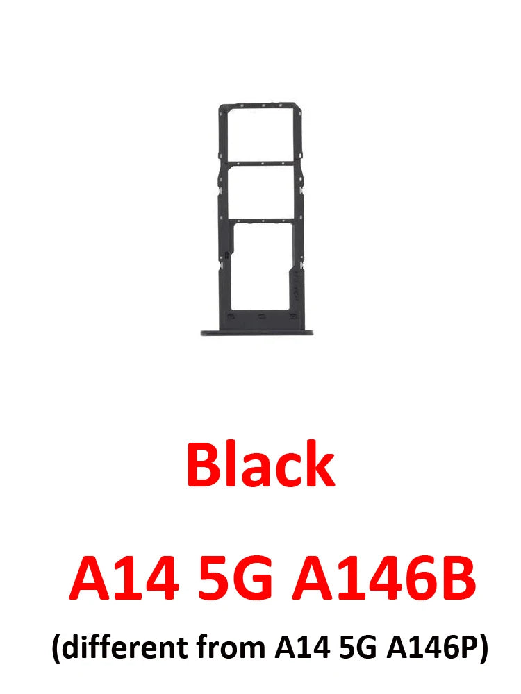 Sim Card Tray For Samsung Galaxy A14 4G A145 Phone New SIM Chip Micro SD Slot Adapter Holder For A14 5G A146 A146U