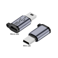 محول موصل Type C أنثى إلى Mini USB/Type C أنثى إلى Micro USB/Micro USB أنثى إلى Type C/Micro USB أنثى إلى Mini USB
