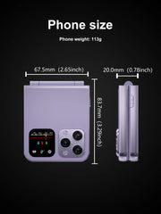 SERVO i16 PRO MAX Flip Mobile Phone 4 SIM Standby Speed Dial Magic Voice Flashlight Call Recording 2G GSM Button Fold Cellphones