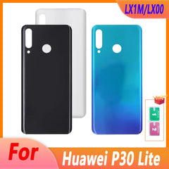غطاء خلفي لهاتف Huawei P30 Lite، غطاء بطارية لهاتف LX1M/LX00، غطاء لوحة الغطاء الخلفي، بدون استبدال عدسة الكاميرا