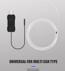 2/3M Car Interior RGB LED Light Strip Ambient Neon Invisible Light USB Fiber Optic Atmosphere Lamp support APP Control
