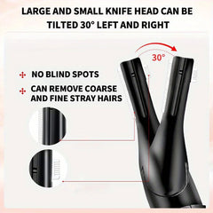 Electric Eyebrow Trimmer Eyebrow Trimmer for Women Hair Trimmer Shaver Facial Hair Remover with Comb Suitable for Leg Arms Etc