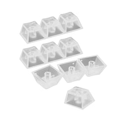 10Pcs Transparent ABS Keycaps Mechanical Keyboard Matte Backlit for Key caps For Cherry Gateron Kailh