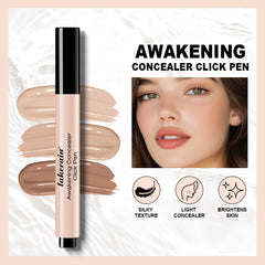 قلم إخفاء العيوب Lakerain Awakening، تصميم فرشاة دفع، ملمس خفيف، يُضيء ويُخفي الهالات السوداء تحت العينين