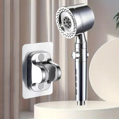 New High Pressure Water Saving Filter Shower Head 5 Modes Handheld Shower Head One Button Stop Bathroom Accessories Set