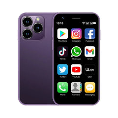 هاتف SOYES XS16 Mini 4G LTE صغير الحجم، ذاكرة وصول عشوائي 3 جيجابايت، سعة تخزين 64 جيجابايت، نظام تشغيل Android10.0، شاشة 3 بوصات، كاميرا 5 ميجابكسل، شريحتي اتصال، متجر Play، واتساب