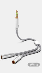 Headphone Splitter Cable 3.5mm Male to 2 Female Jack 3.5mm Extension Cable AUX Adapter for Phone Laptop MP3 Audio Splitter Cable