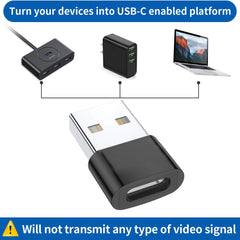 1/2pcs USB C Adapter Type C To USB Adapter for Mobil Phone Male To Female USB C Converter USB Type-C Converter for PC Laptops