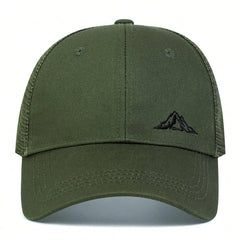 Unisex Mountain Range Embroidery Baseball Net Caps Spring Summer Outdoor Adjustable Casual Hats Dad Hat Sunscreen Hat