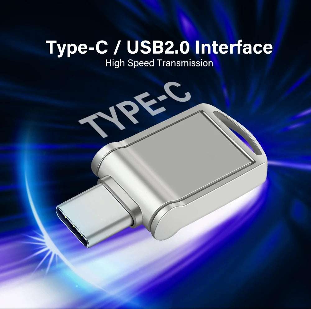 JASTER TYPE-C USB Flash Drives 64GB OTG High Speed Pen Drive 32GB 2 in 1 Mini Memory Stick Real Capacity Pendrive Creative Gift