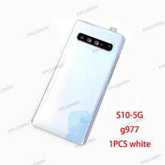 S10 5G Glass For Samsung S10 5G G977 G977U G977F Battery Back Cover Rear Door Lid Panel Shell Housing Case Camera Lens Replace