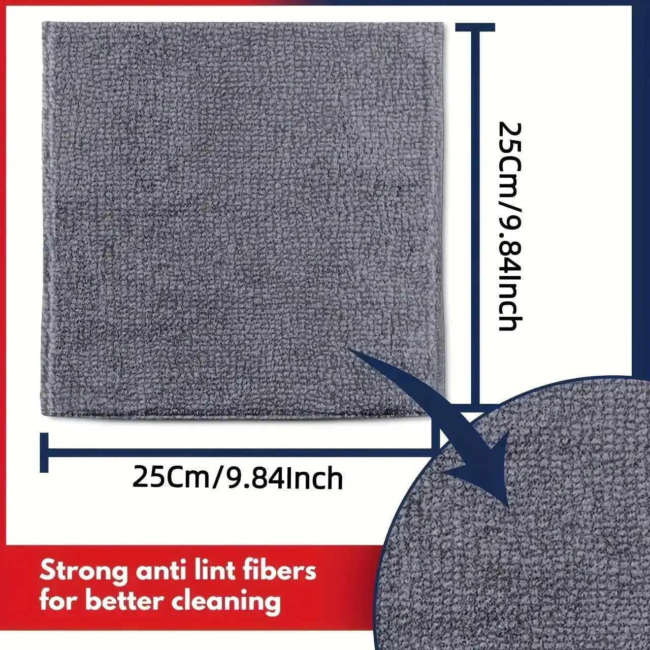5/10/20pcs Kitchen Towel, Ultra-fine Fiber Light Gray Cleaning Cloth Set, Absorbent, Soft And Stain-removing Cloth - Mumzar