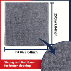 5/10/20pcs Kitchen Towel, Ultra-fine Fiber Light Gray Cleaning Cloth Set, Absorbent, Soft And Stain-removing Cloth - Mumzar