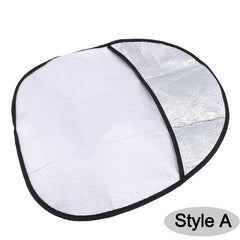 Car Steering Wheel Sun Shade Double Thick Sun Protection Foldable Anti-uv Sunscreen Car Supplies Car Steering Wheel Cover Silver
