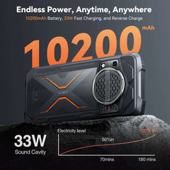 Cubot KingKong Power 3, Rugged Smartphone Android, 123dB Speaker, Helio G99,120Hz 6.72" Screen,Up to 24GB+256GB,10200mAh Battery
