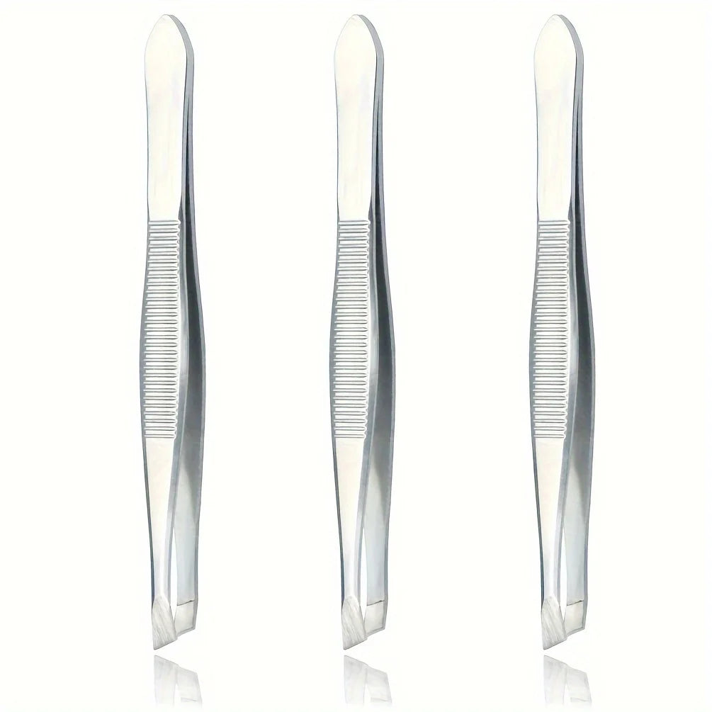 3/5/12Pcs Stainless Steel Tweezers Ingrown Hairs - Precision Tweezers for Fine Hair Remover for Women Eyebrow Tweezers for Wome