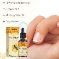 Bee Venom Antifungal Drops Nail Soothing Growth Bee Venom Nail Treatment Cleaning Spray for Hand Foot Nails Protection Care