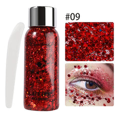 Eye Glitter Nail Hair Body Face Gel Art Waterproof High Gloss Glitter Body Multifunctional Makeup Decoration Party Festival